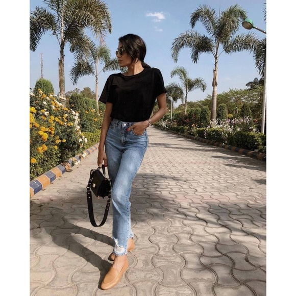 Topshop Denim - Topshop RIPPED HEM MOM JEANS ❤️IN STORES❤️